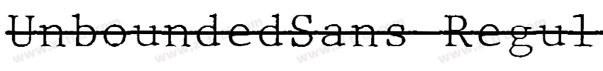 UnboundedSans Regul字体转换